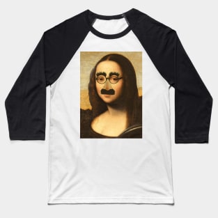 Mona Incognito - Mona Lisa in Disguise Baseball T-Shirt